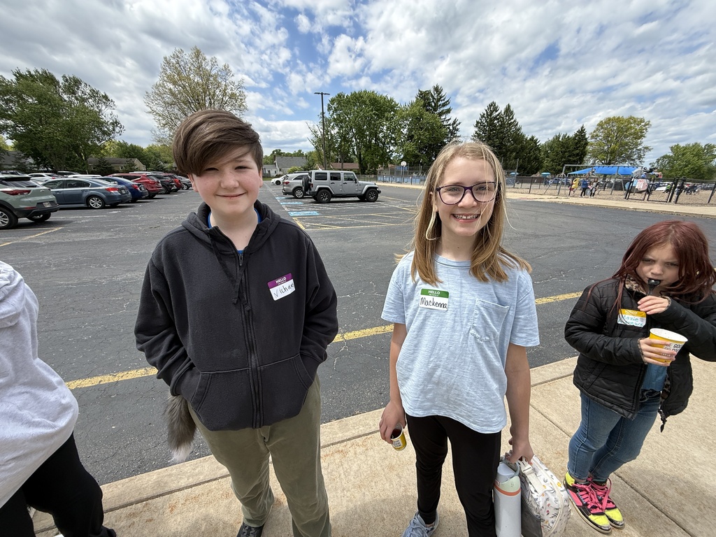 Hubbard middle school and elementary students meet and talk together after participating in a semester-long pen pal program.