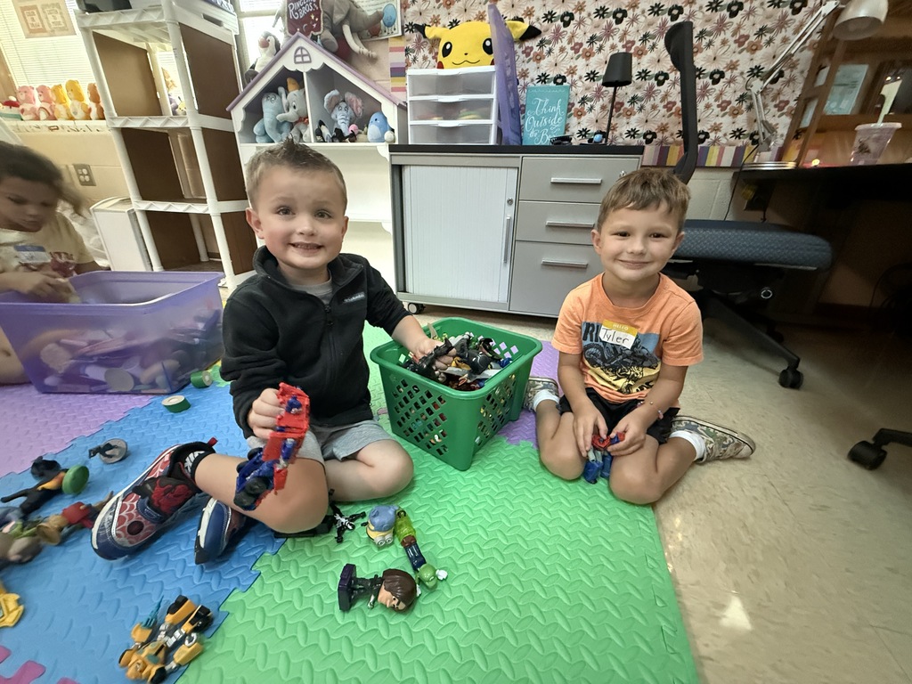 Photo collage showing future kindergarten students participating in Success by Six at Hubbard Schools, engaged in learning activities and preparing for the start of kindergarten.