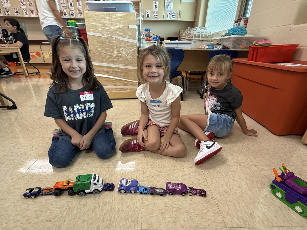 Photo collage showing future kindergarten students participating in Success by Six at Hubbard Schools, engaged in learning activities and preparing for the start of kindergarten.