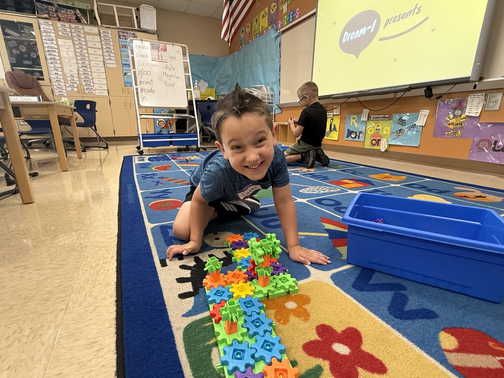 Photo collage showing future kindergarten students participating in Success by Six at Hubbard Schools, engaged in learning activities and preparing for the start of kindergarten.