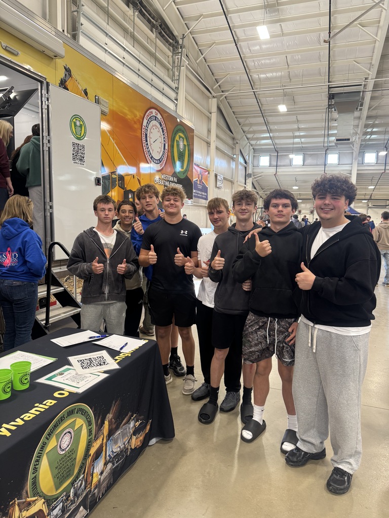 Hubbard students explore interactive exhibits at the Mahoning Valley Skilled Trades Expo at the Canfield Fairgrounds.