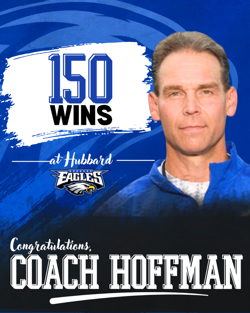 150 career wins for coach hoffman in hubbard