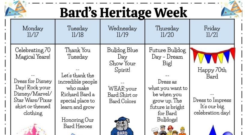 Bard Heritage Week - Semana de la Herencia