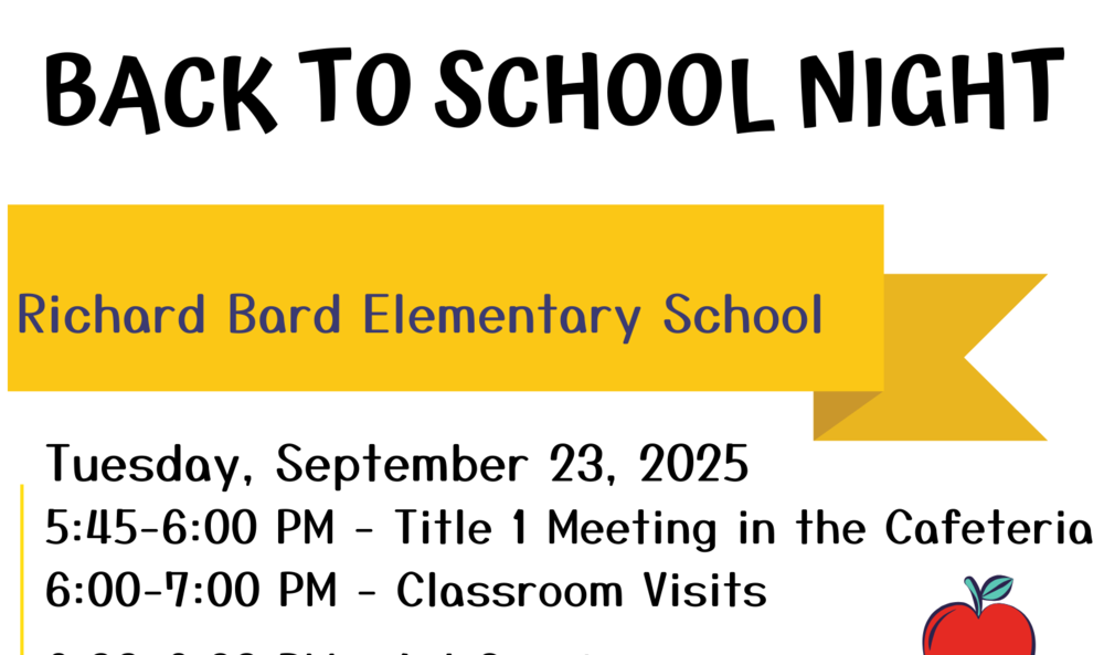 Back to School Night September 23