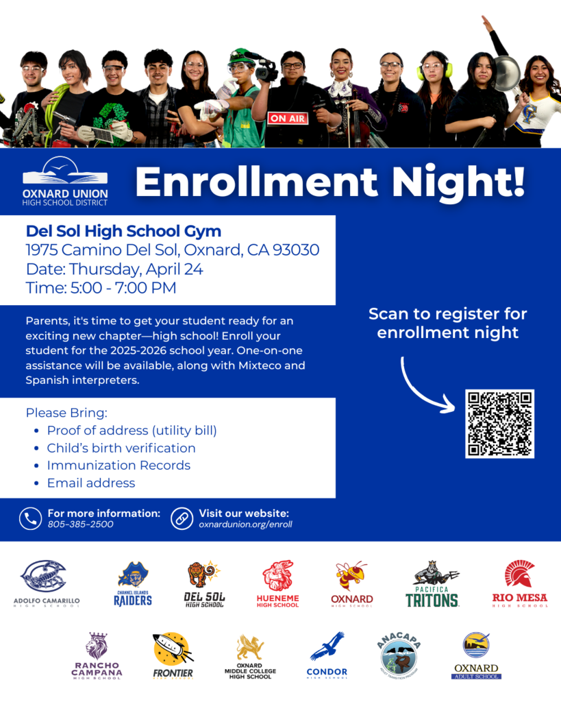 OUHSD English Enrollment Flyer