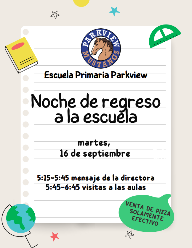 Back to School Night Flyer Spanish