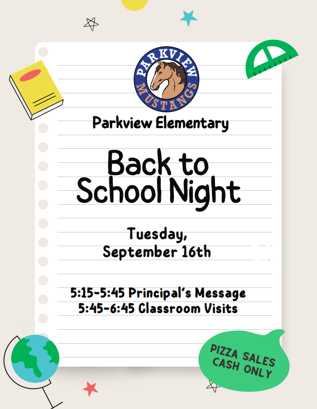Back to School Night Flyer English