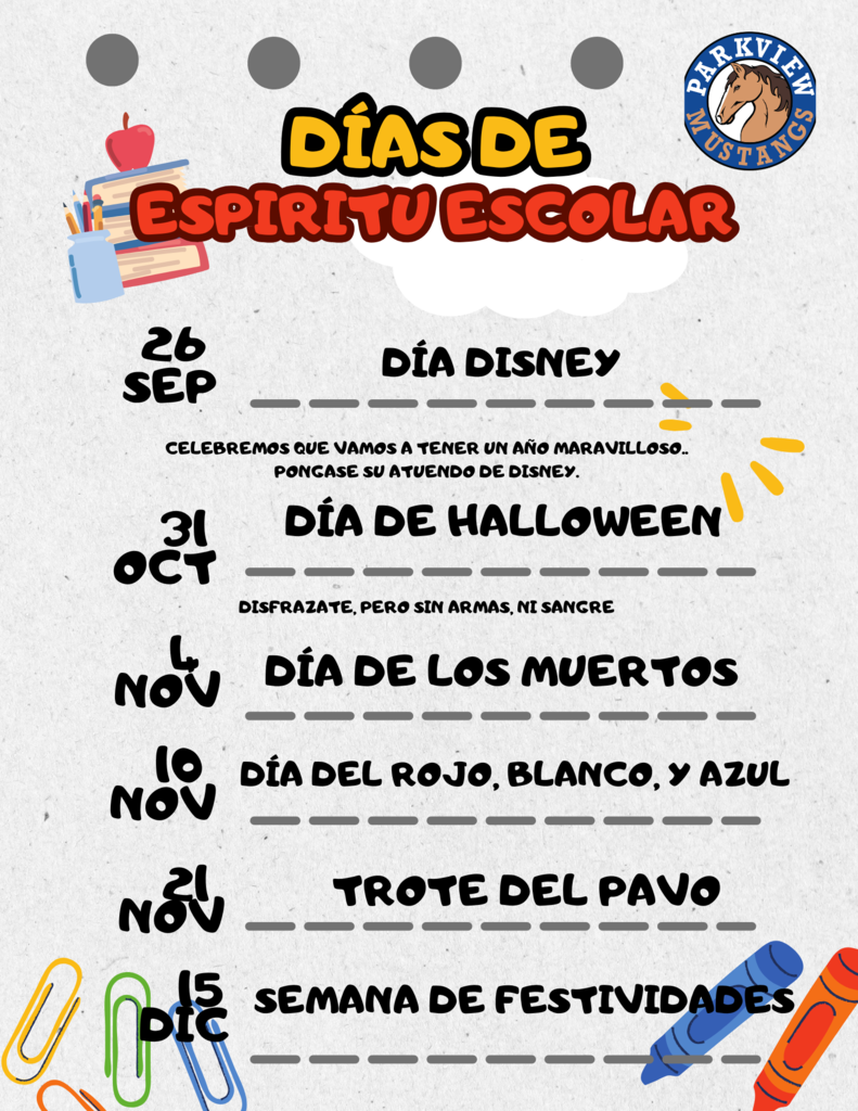 Dias de Espiritu Escolar