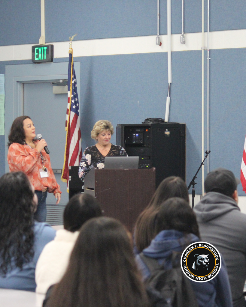teachers announcing during ceremony