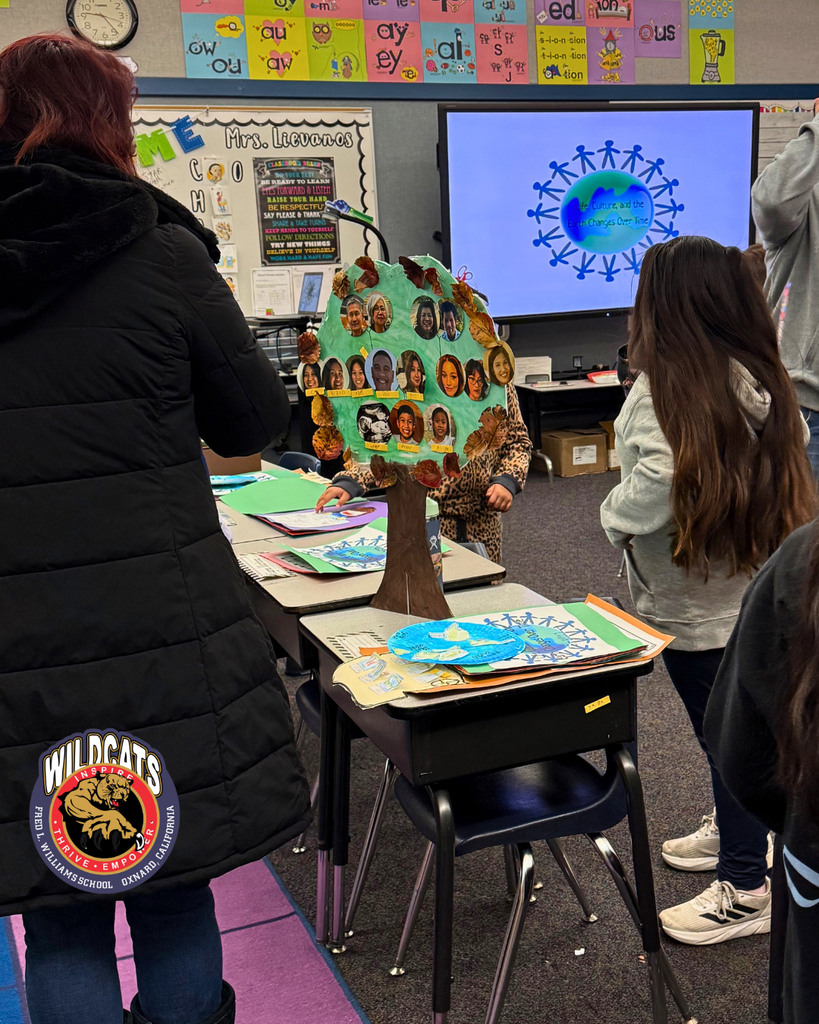 students while reviewing work from Authentic Assessment teaching