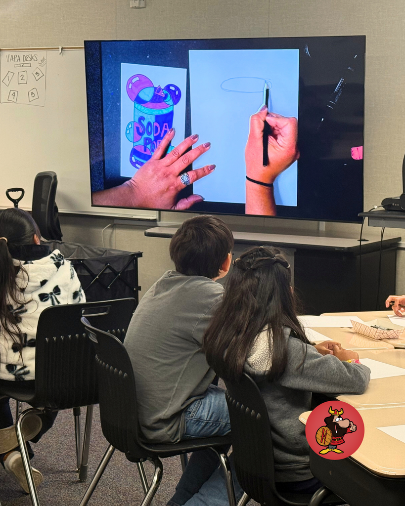 kids and teacher working on soda pop  project