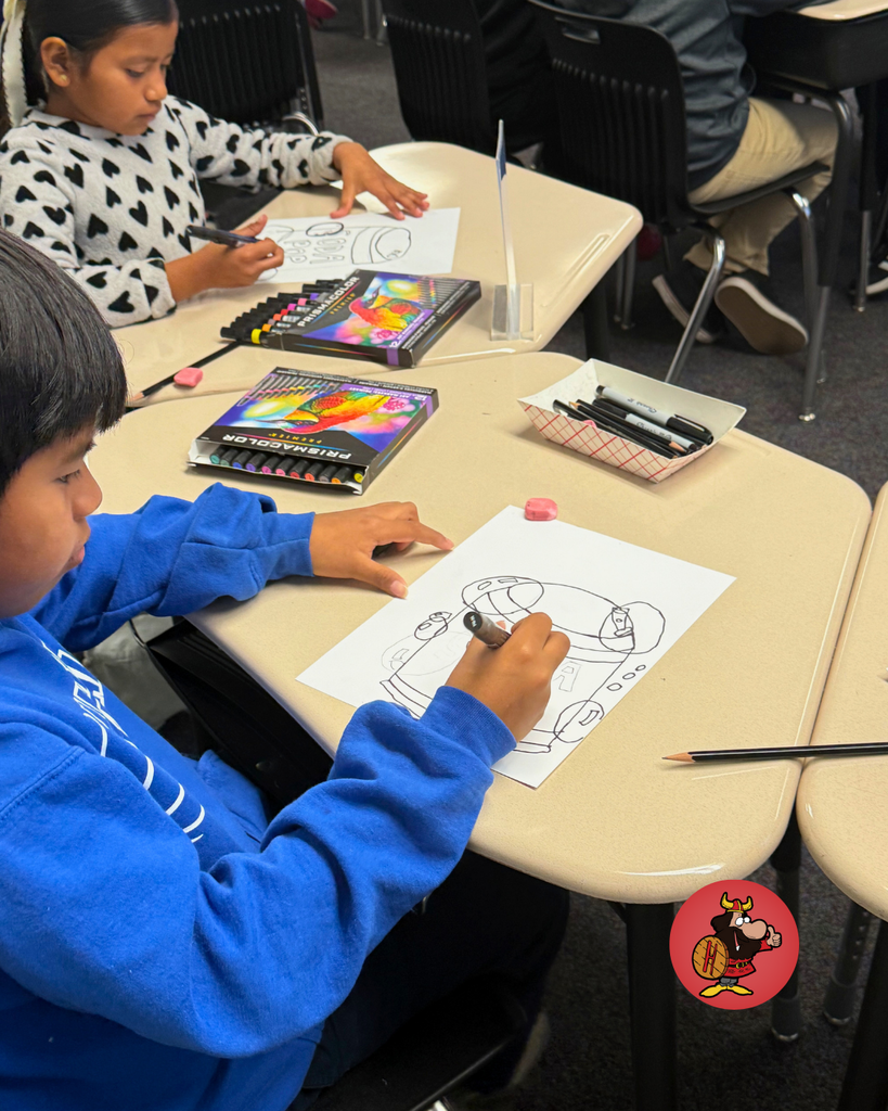 students in class working on soda pop  project