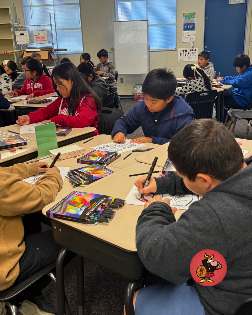 students in class working on soda pop  project