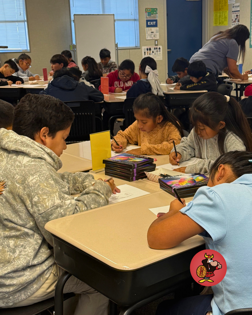 students in class working on soda pop  project