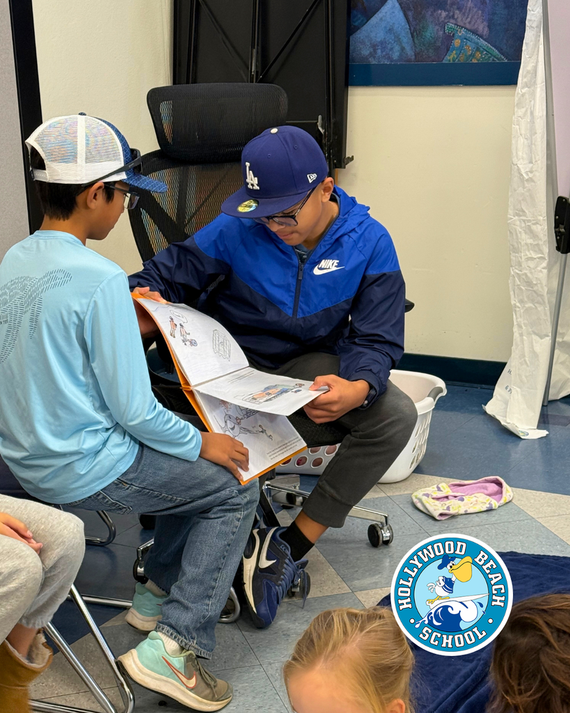 6th graders wrote and illustrated their own original books and read them to the lower grade students