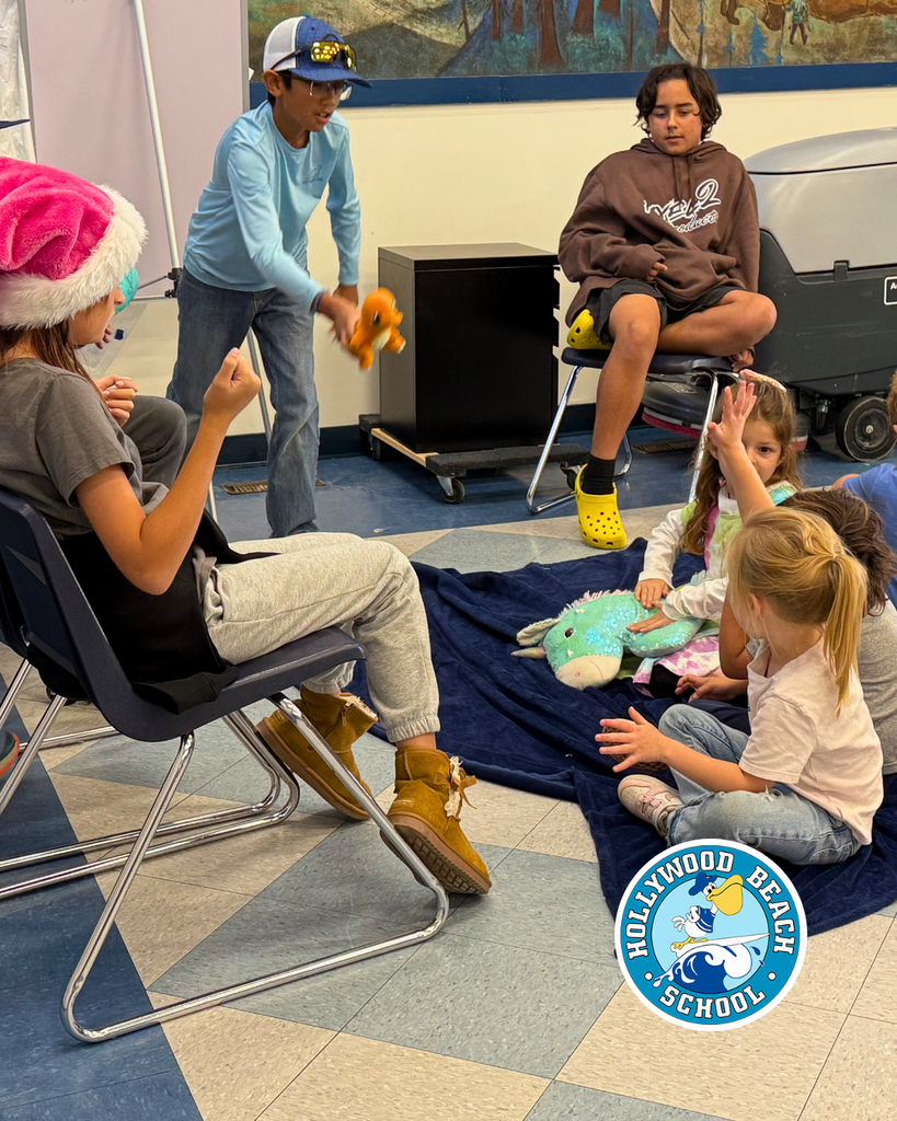 6th graders wrote and illustrated their own original books and read them to the lower grade students