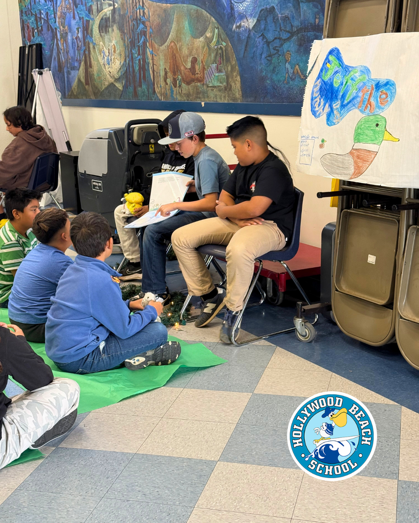 6th graders wrote and illustrated their own original books and read them to the lower grade students