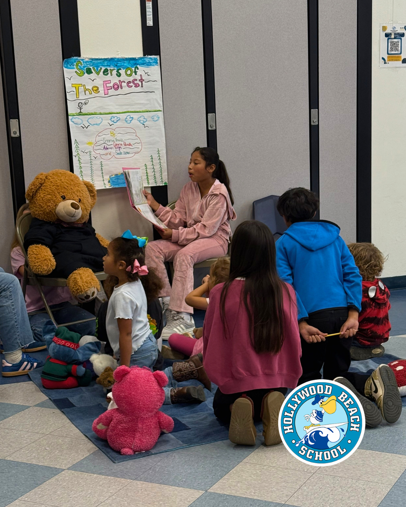 6th graders wrote and illustrated their own original books and read them to the lower grade students