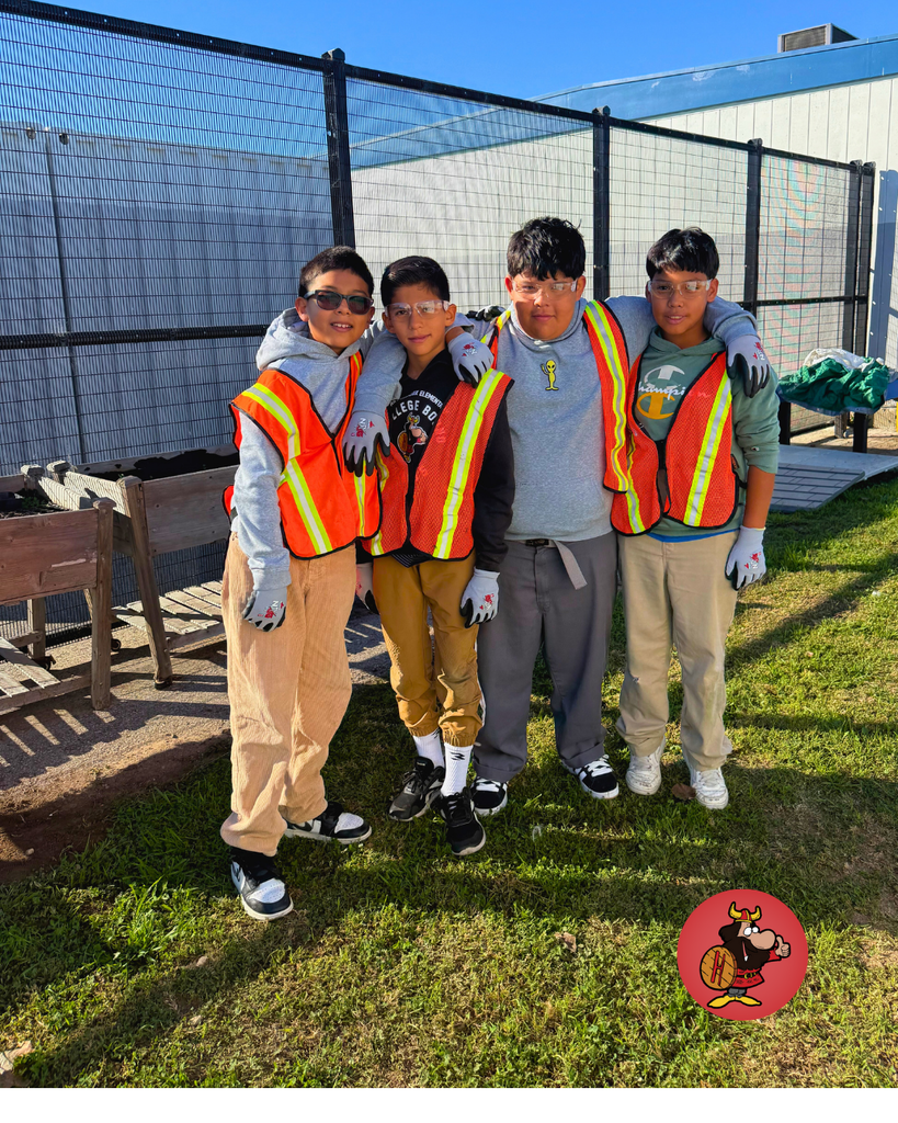 Junior City Corps, a group of 5th graders teamed up with Mr. Eddy to help restore the raised garden beds using sanders