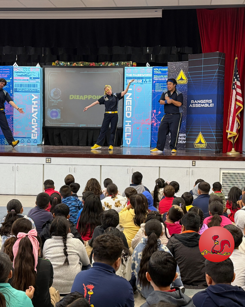 students engaged at the Empathy Quest live theater performance