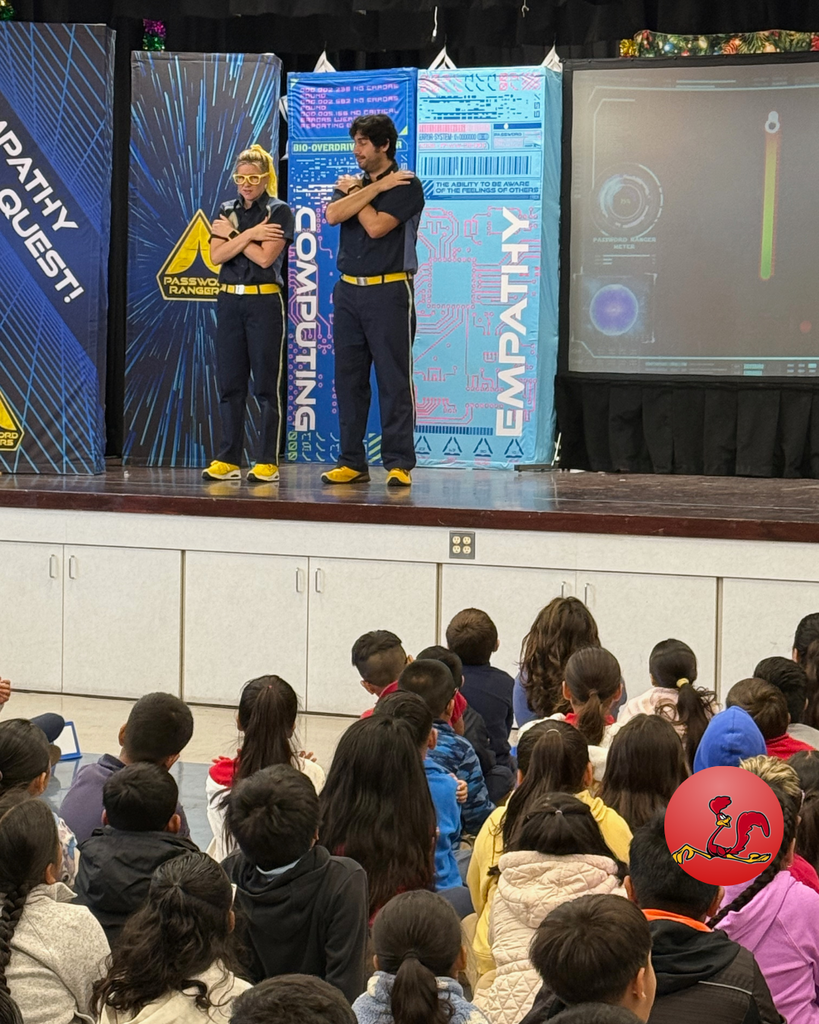 students engaged at the Empathy Quest live theater performance