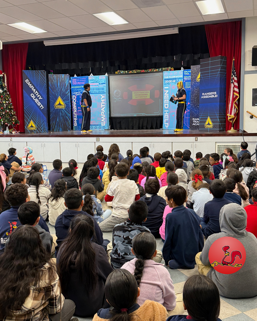 students engaged at the Empathy Quest live theater performance