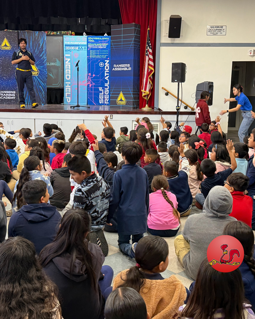students engaged at the Empathy Quest live theater performance