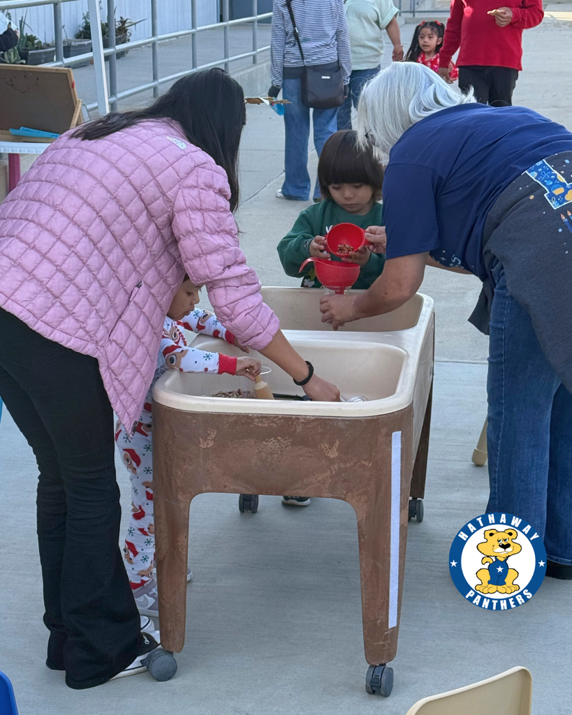 preschool winter celebration with student, parents and teachers