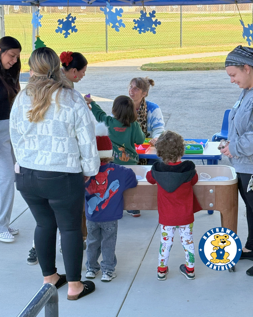 preschool winter celebration with student, parents and teachers