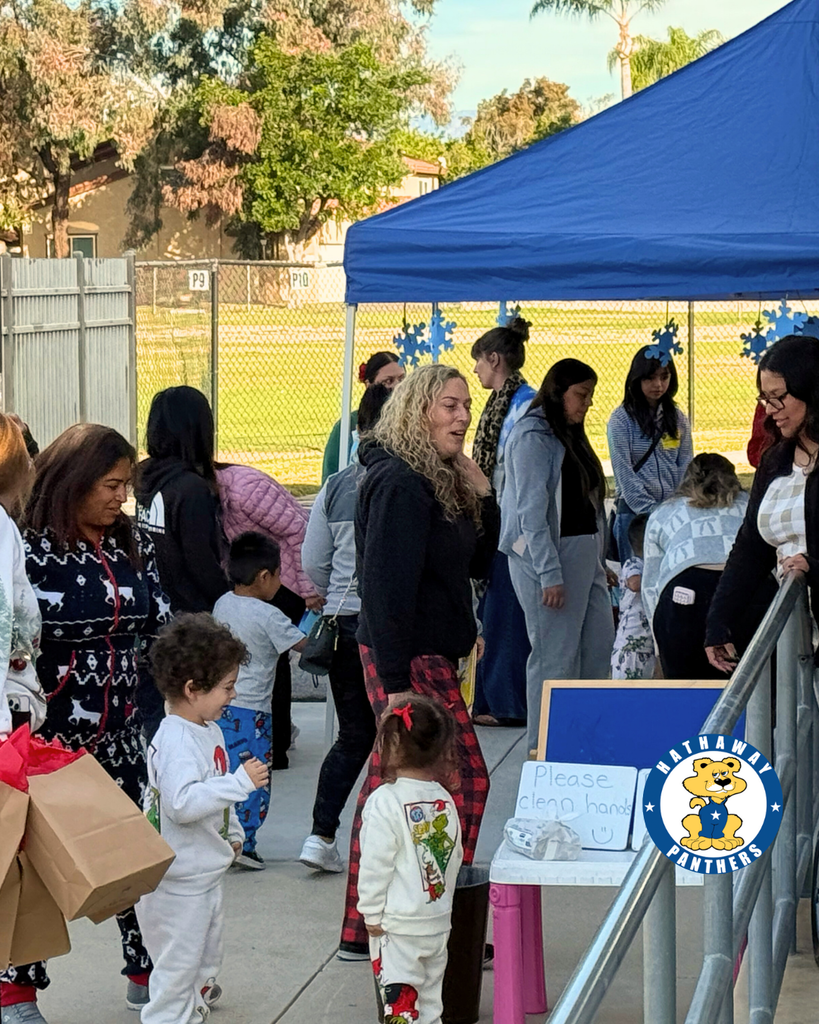 preschool winter celebration with student, parents and teachers
