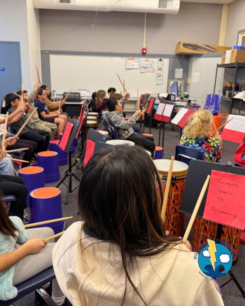 students during music lessons