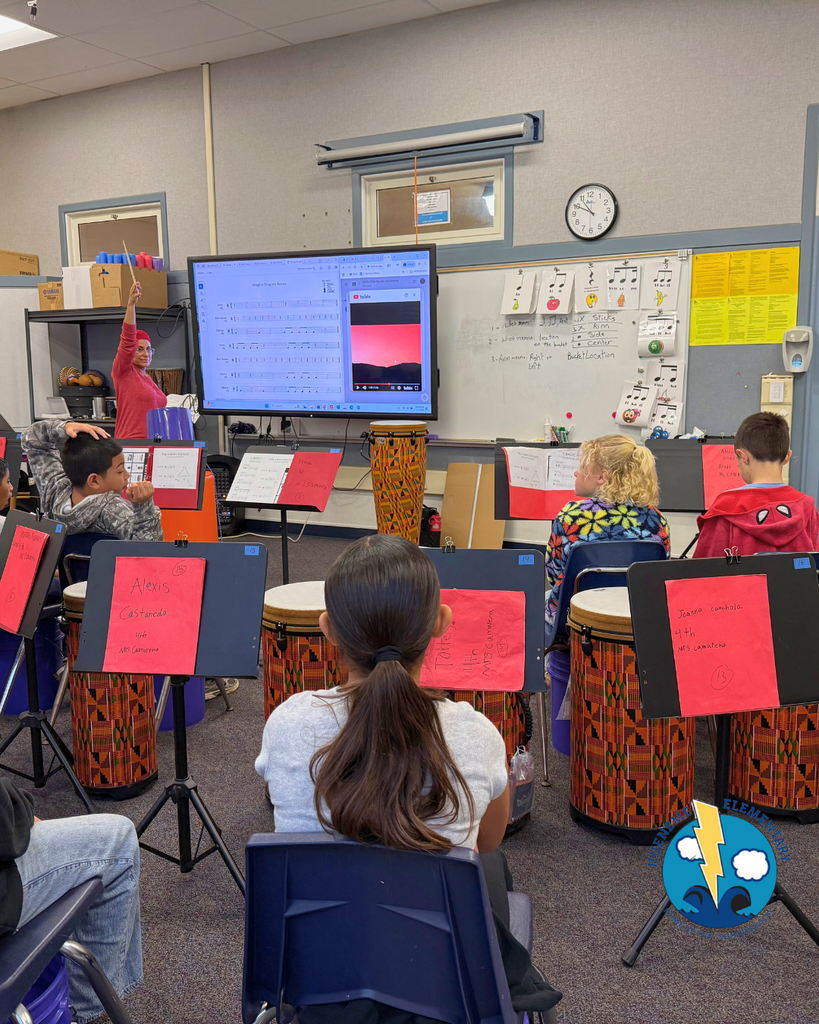students during music lessons