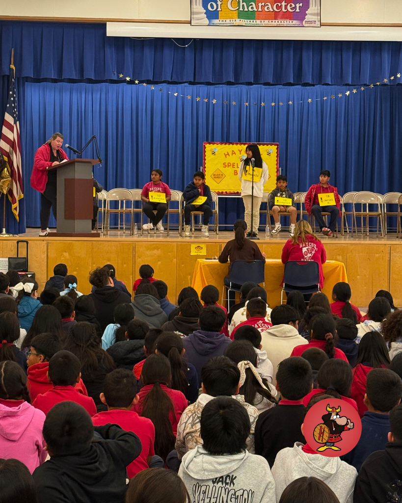 students at the spelling bee