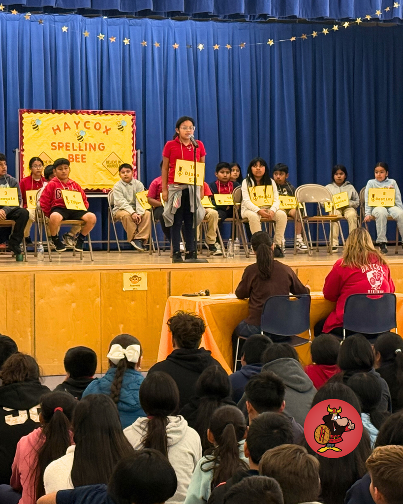 students at the spelling bee
