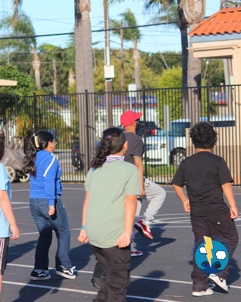 students practicing for upcoming performance