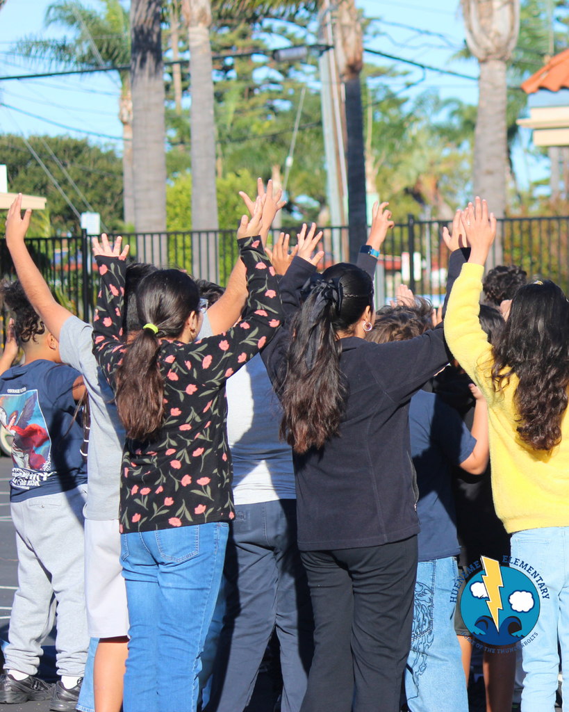 students practicing for upcoming performance