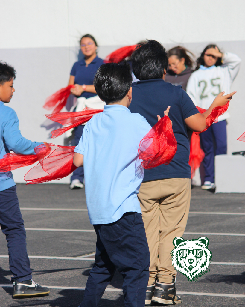 students practicing for upcoming performance