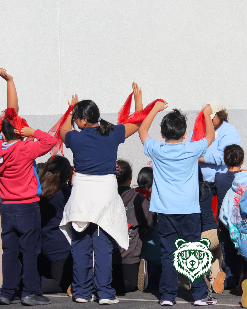 students practicing for upcoming performance