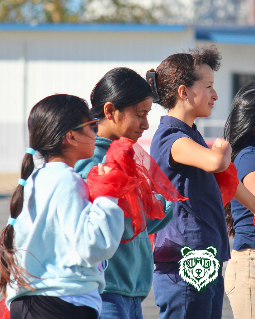 students practicing for upcoming performance