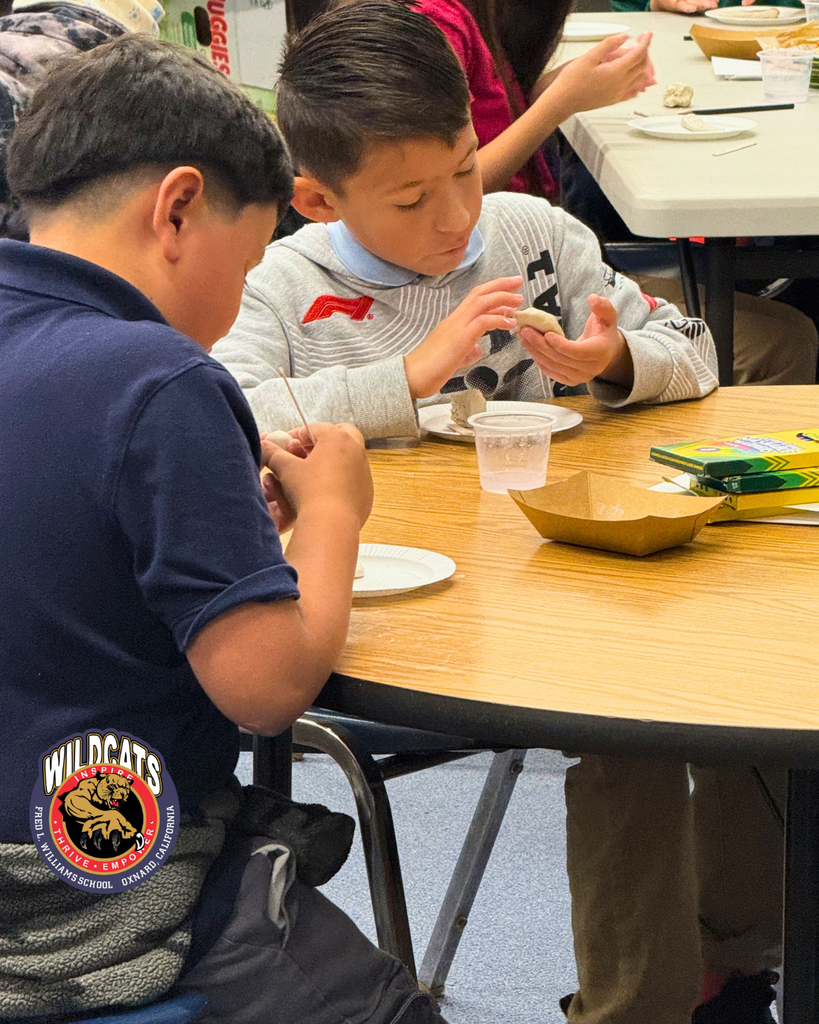 students sculpting an egg and a piece of bacon