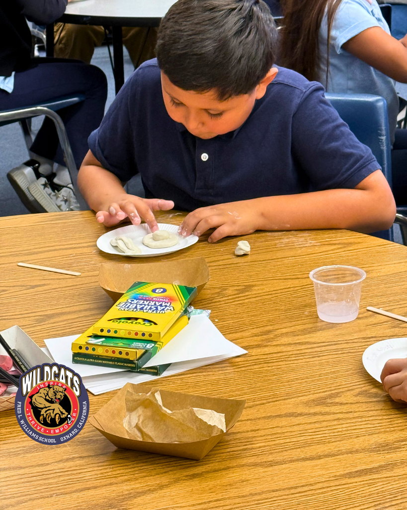 students sculpting an egg and a piece of bacon