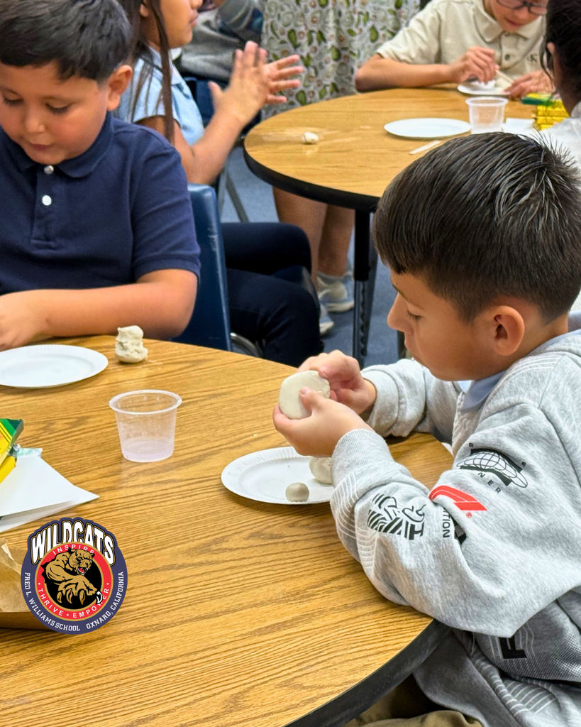 students sculpting an egg and a piece of bacon