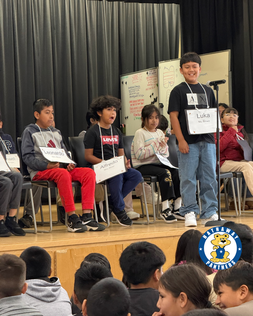 students participating in Spelling Bee