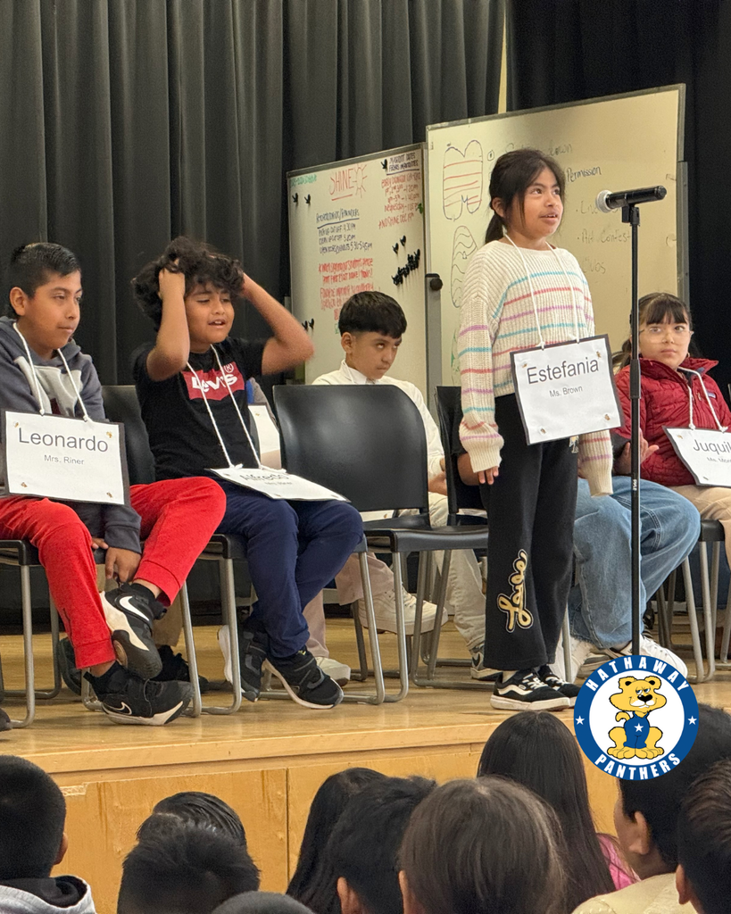 students participating in Spelling Bee