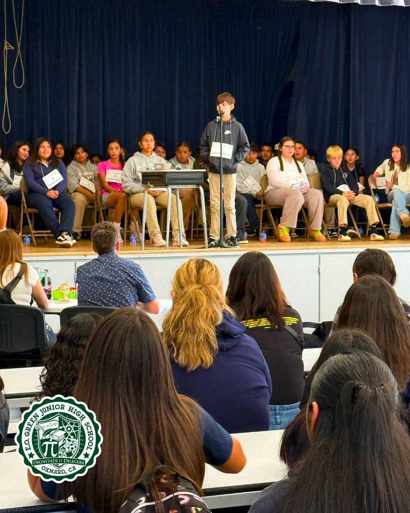 students participating in Spelling Bee
