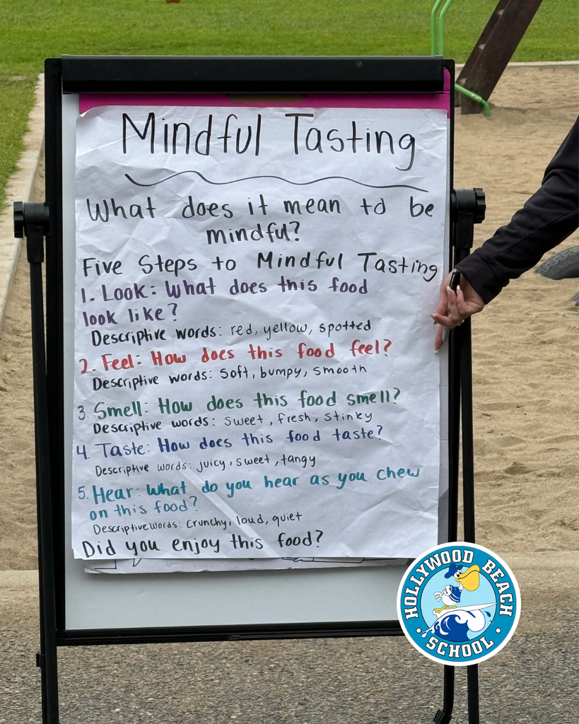 students enjoying different color fruits