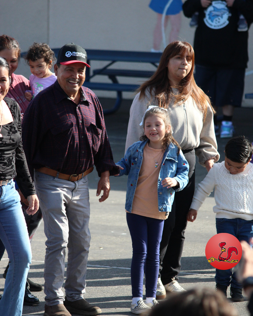 students dancing during performance