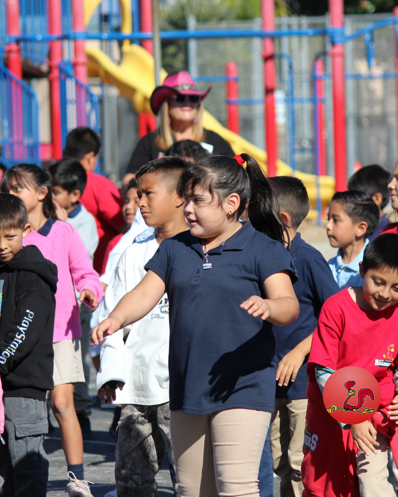 students performing dance routine