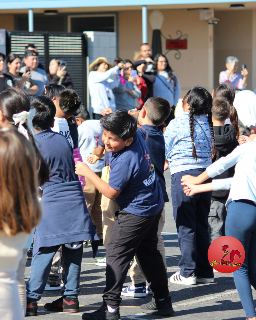 students performing dance routine
