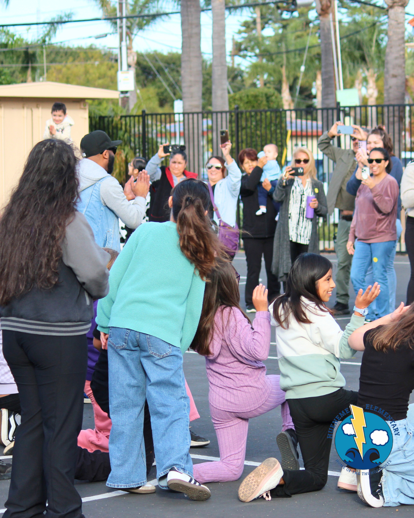 students performing dance routine